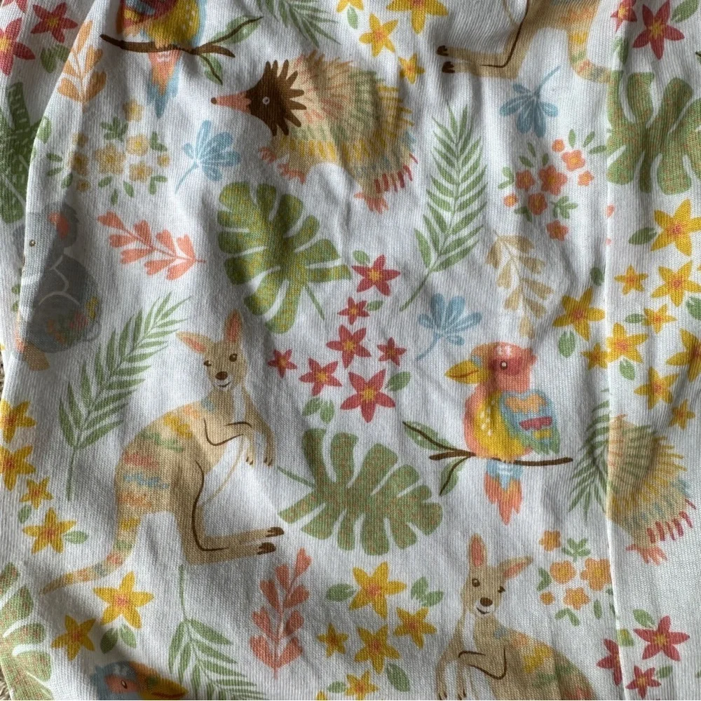 NWOT Goodlad Baby Girl Romper, Tropical Animals, 18 Months